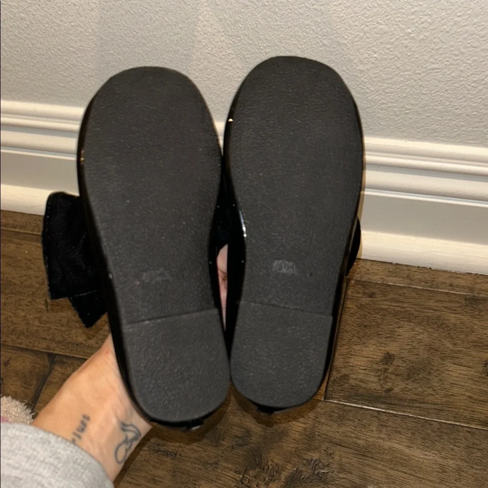 Zara Black Kids Dress Shoes with Bow